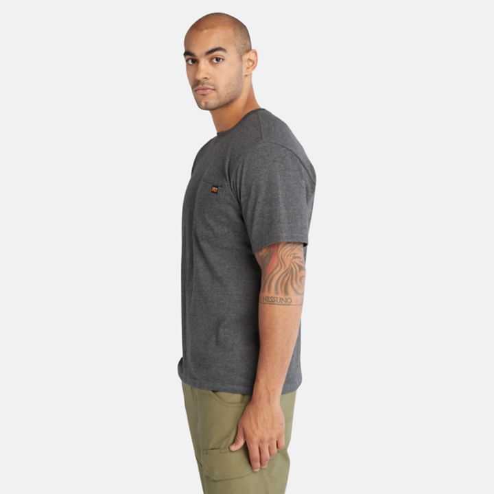 Camiseta Timberland PRO Core Pocket masculina na cor cinza