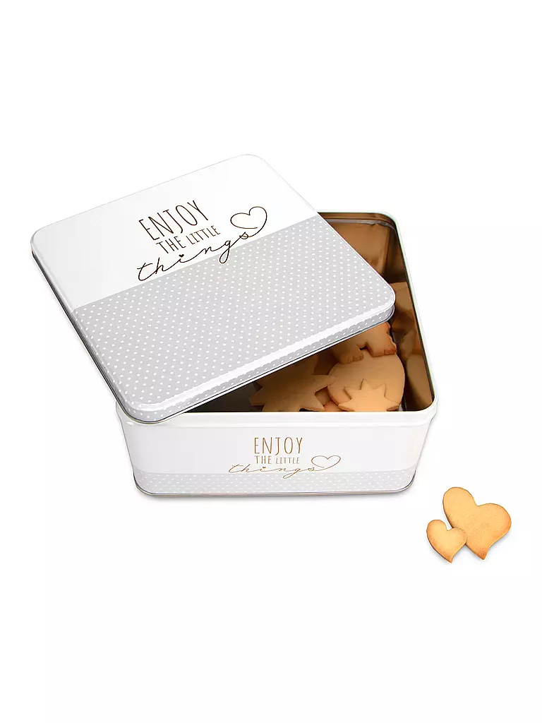 STAEDTER Gebäckdose ENJOY THE LITTLE THINGS 21x21cm Creme  creme