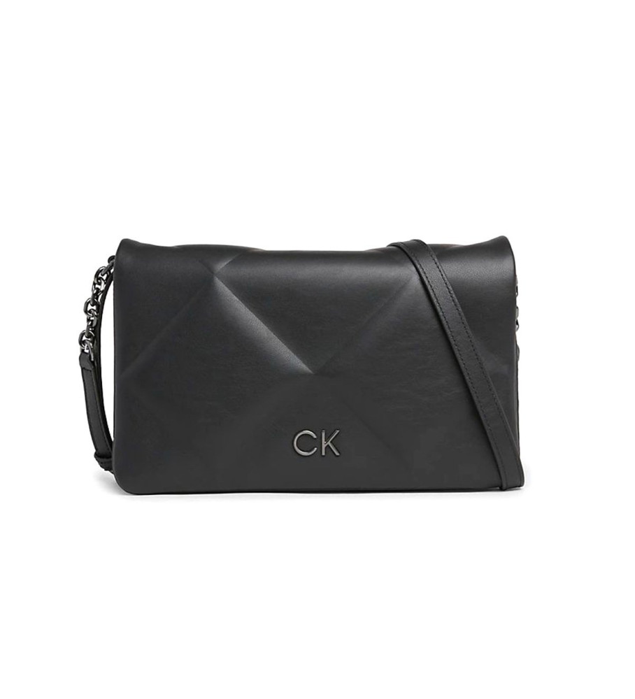 Bolsa conversível acolchoada Calvin Klein, preta