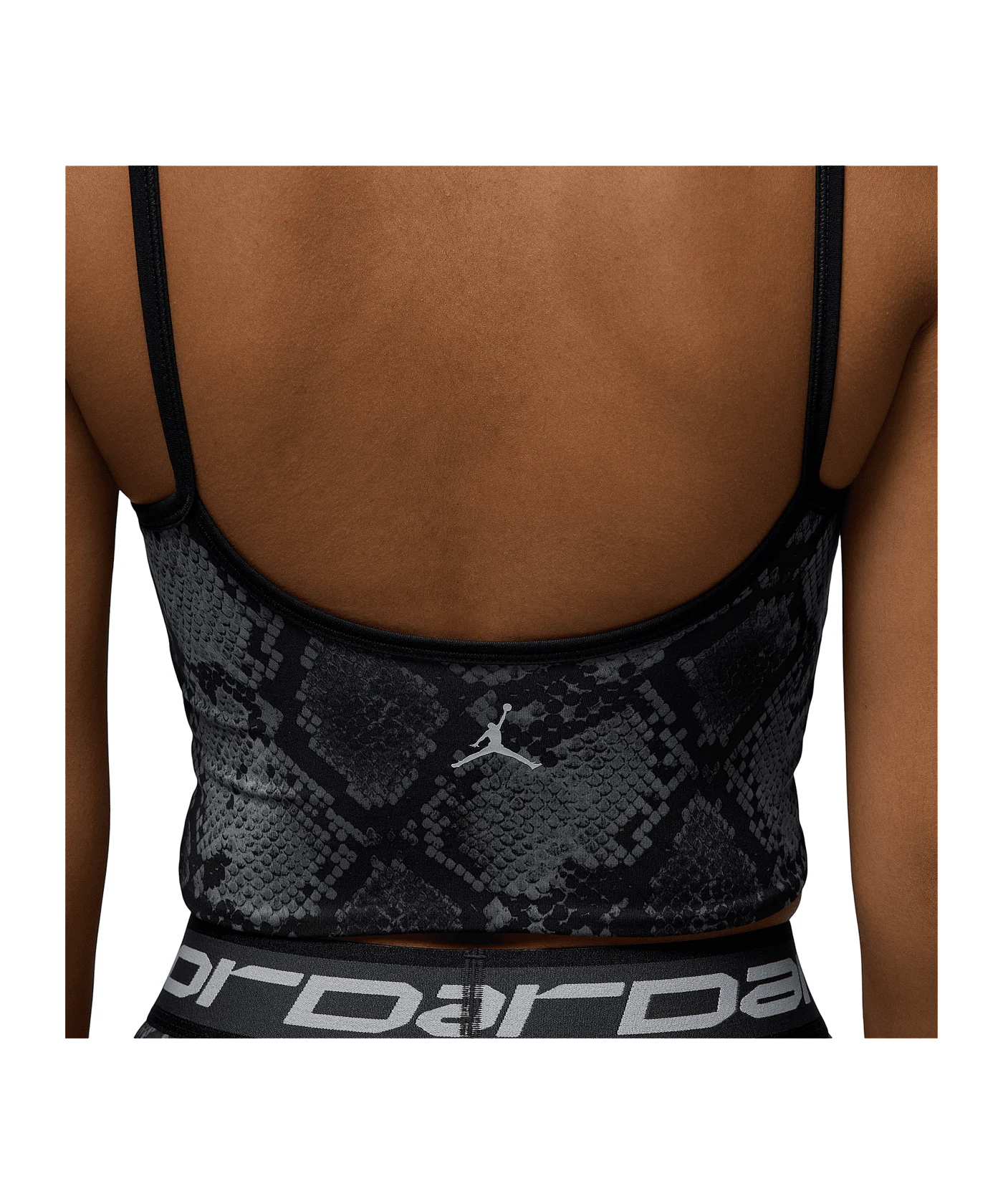 Nike AOP Crop Tanktop Damen Schwarz F010