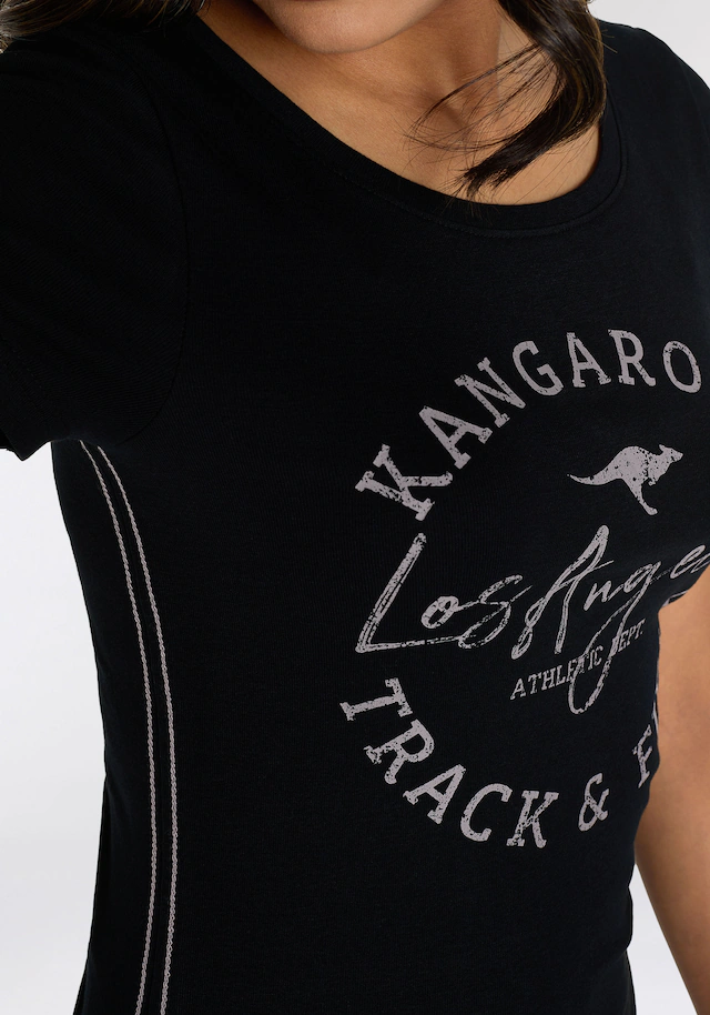 KangaROOS Print-Shirt , sehr figurbetonter Schnitt,  Print,  Rundhalsausschnitt