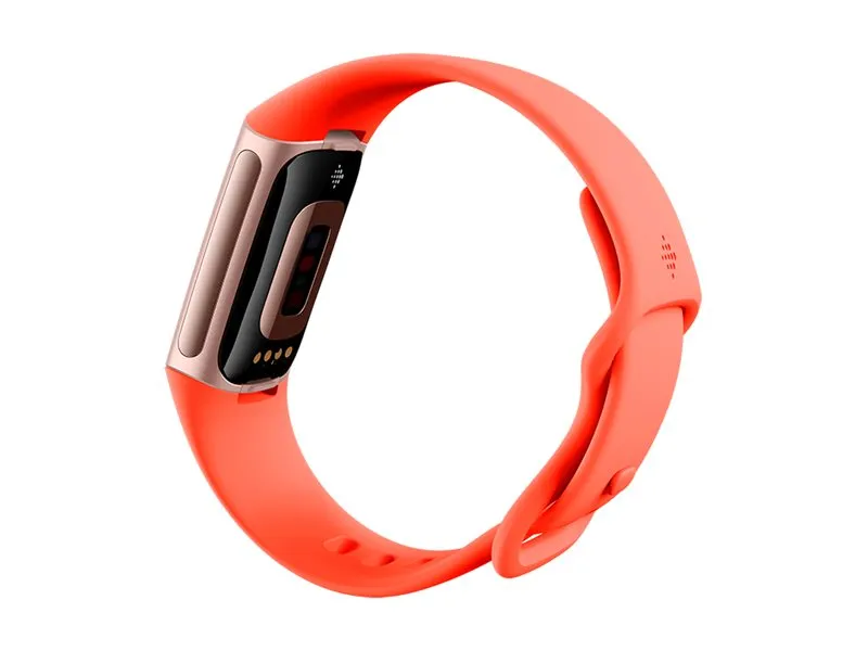 Fitbit Charge 6 - Champagne-guldaluminium - aktivitetssporer med uendelighedsbånd - silikone - koral - Bluetooth, NFC - 37.64 g