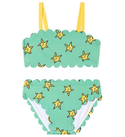 Stella McCartney Kids Bikini - UV50+ -  Grøn m. S?stjerner