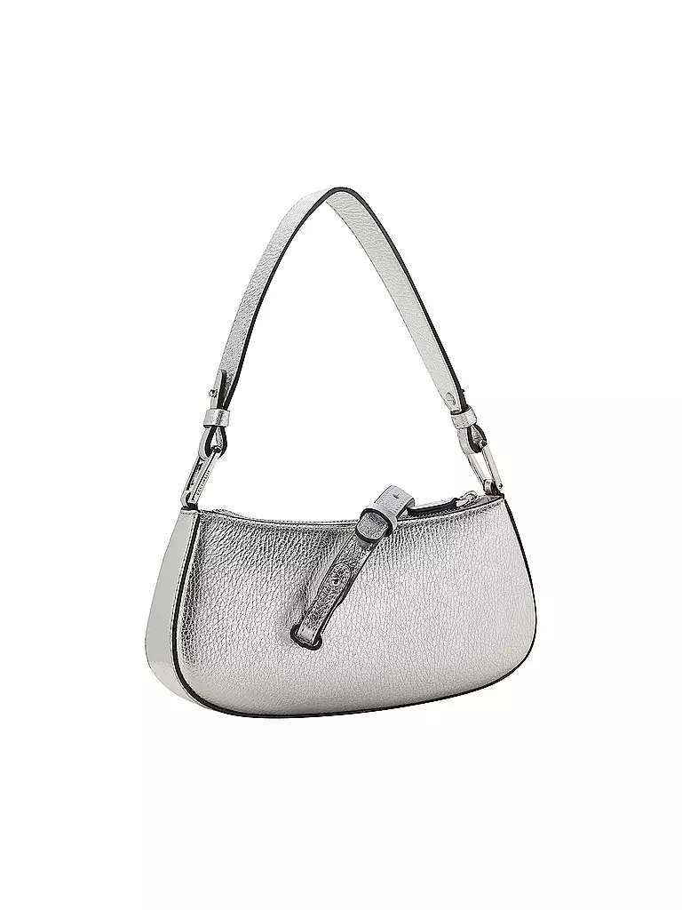 COCCINELLE Ledertasche - Mini Bag MERVEILLE silber