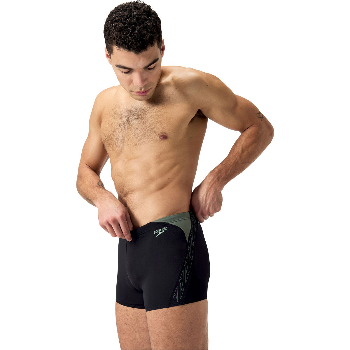 Speedo Hyperboom Splice Aqua Badebukser Herre