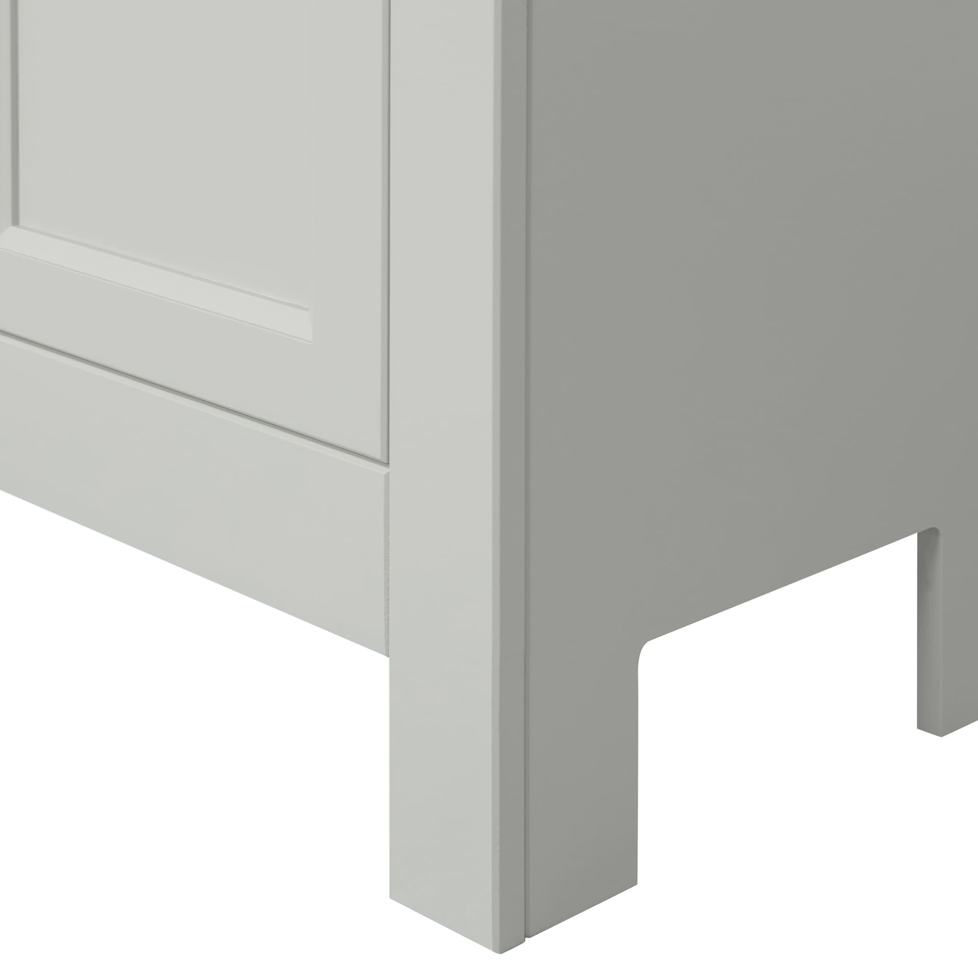 Highboard EVA 93 x 150 cm Kiefer teilmassiv nebelweißes Finish