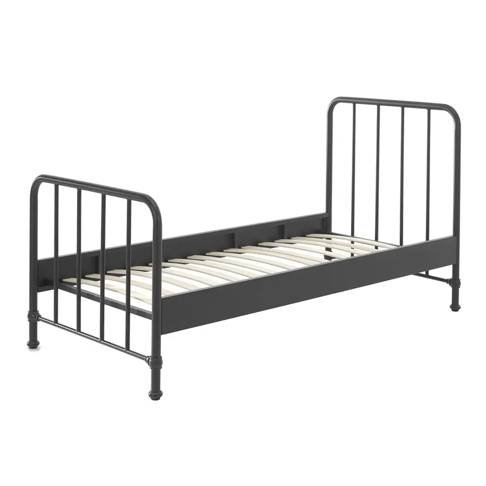 Vipack bed Bronxx - zwart - 90x200 cm