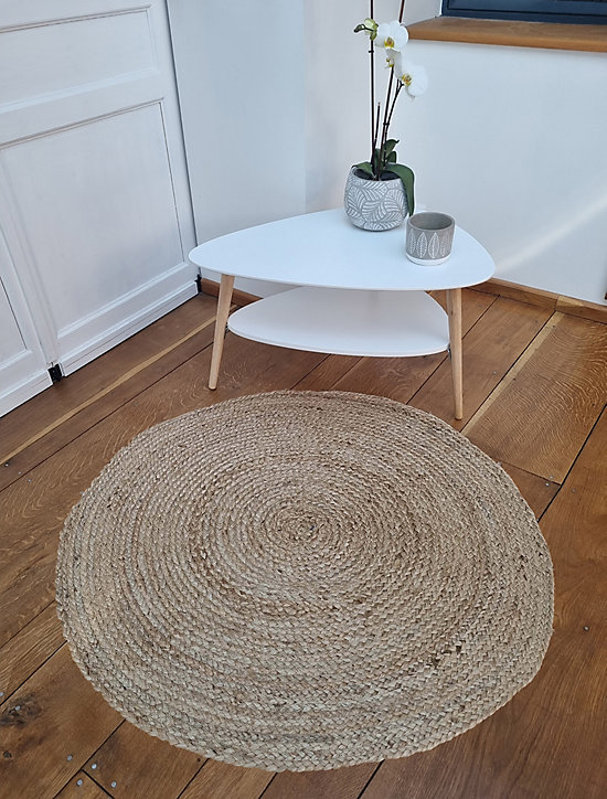 Tapis rond naturel Surabaya Ø120 cm