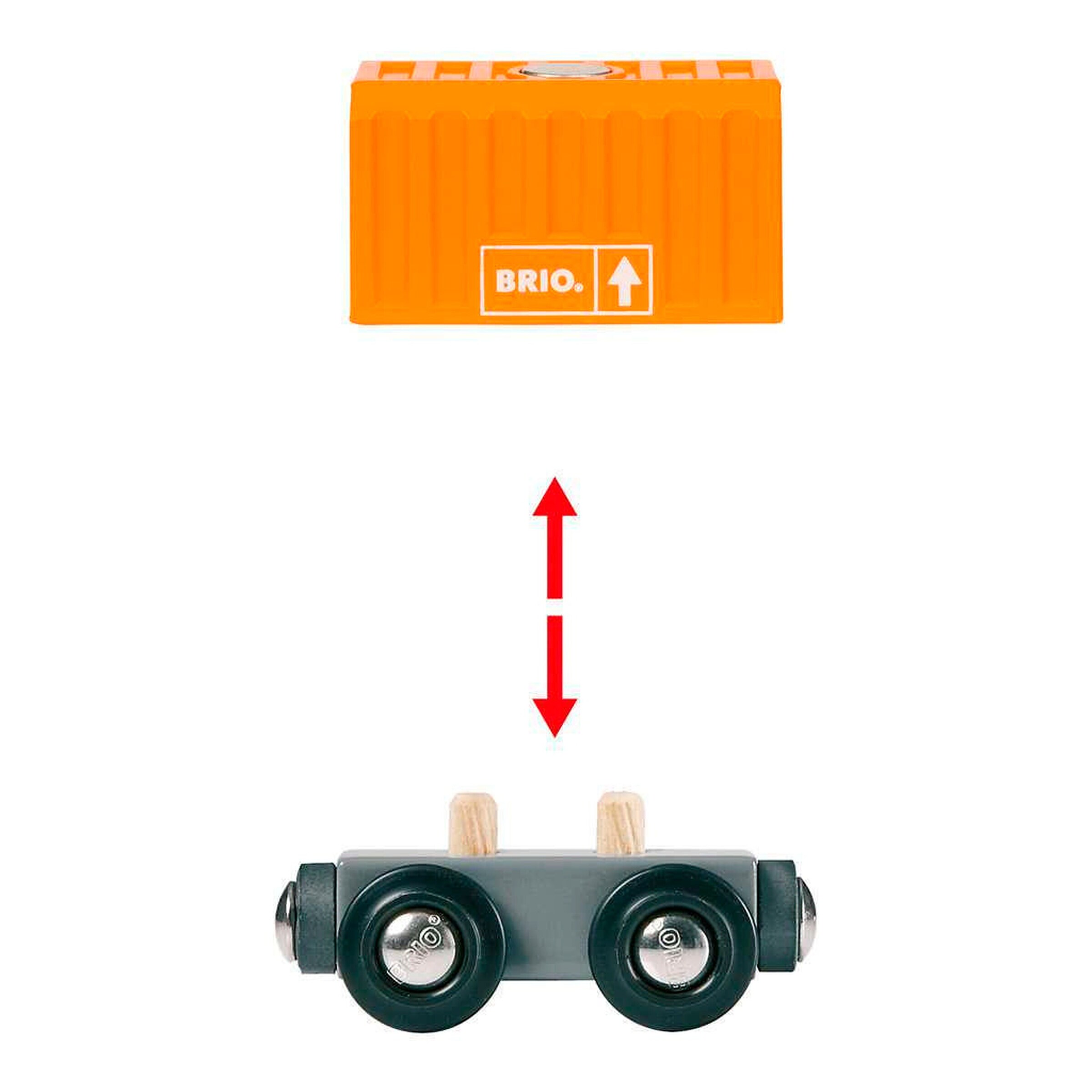 BRIO Güterzug mit drei Waggons