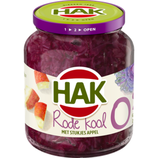 Hak Rode Kool 0% met Stukjes Appel 350 g