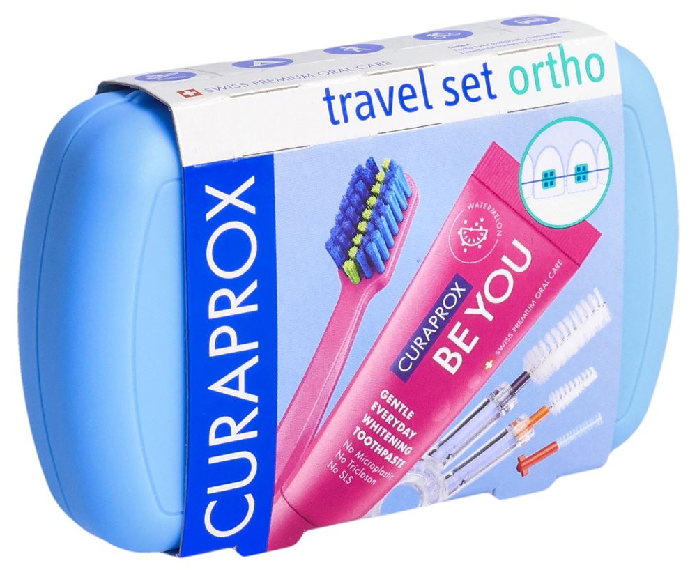 CURAPROX Travel Set Ortho<br>1 Stück, blau