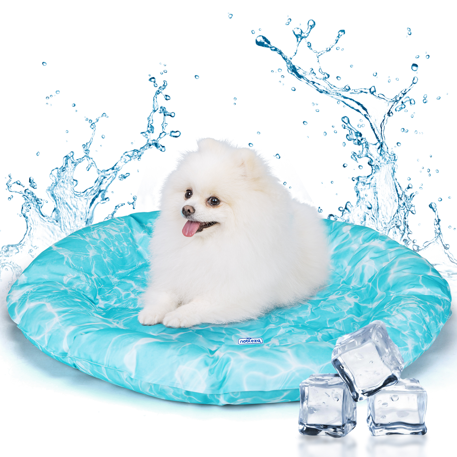 Tapete refrescante para cães Nobleza, cama refrescante para cães, cobertor refrescante para animais de estimação de pequeno e médio porte, gatos no verão, auto-refrescante, atóxico.