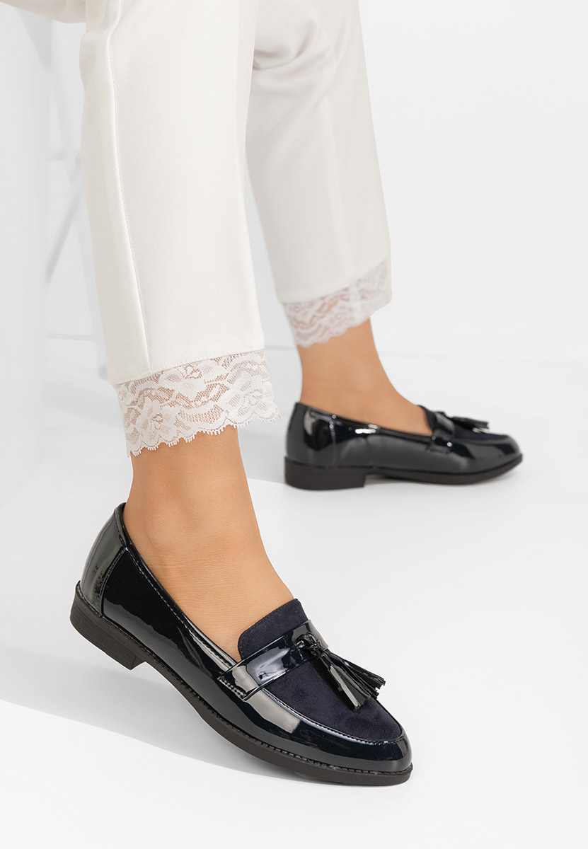 Mocassins élégants femme bleus Kayia