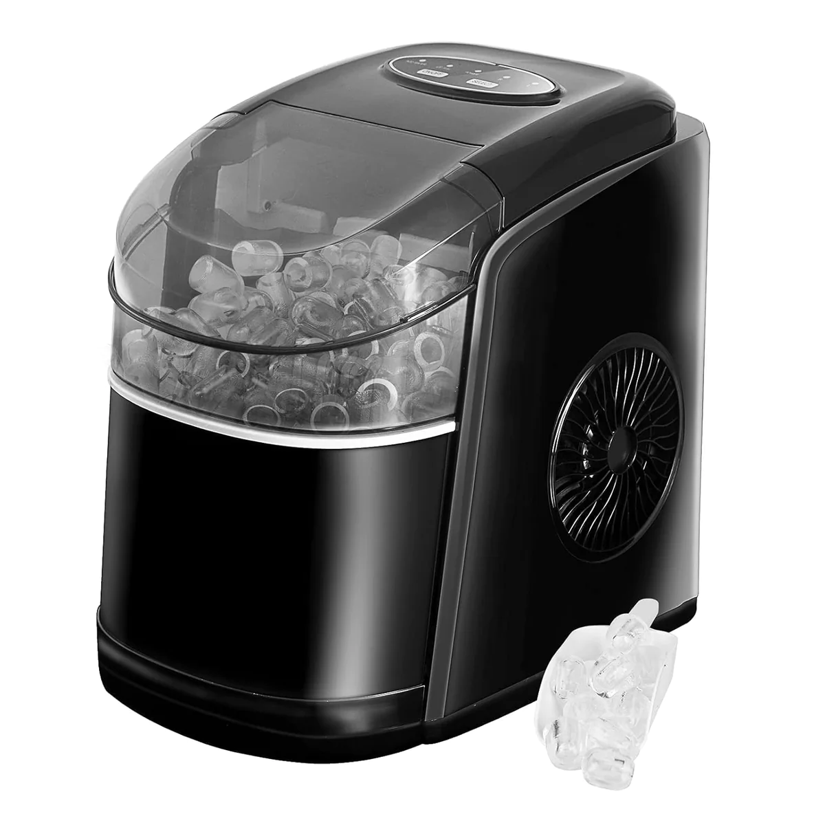 Machine a glaçons 12kg en 24h 100W noir Vendos85