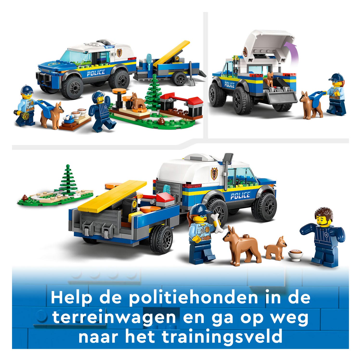 LEGO City 60369 Mobiele Training voor Politiehonden