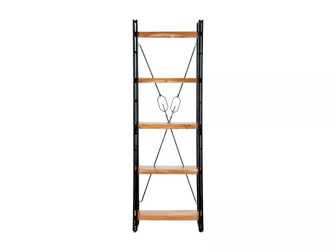 Bibliothèque à 5 niveaux 60x30x180 cm Bois d'acacia solide