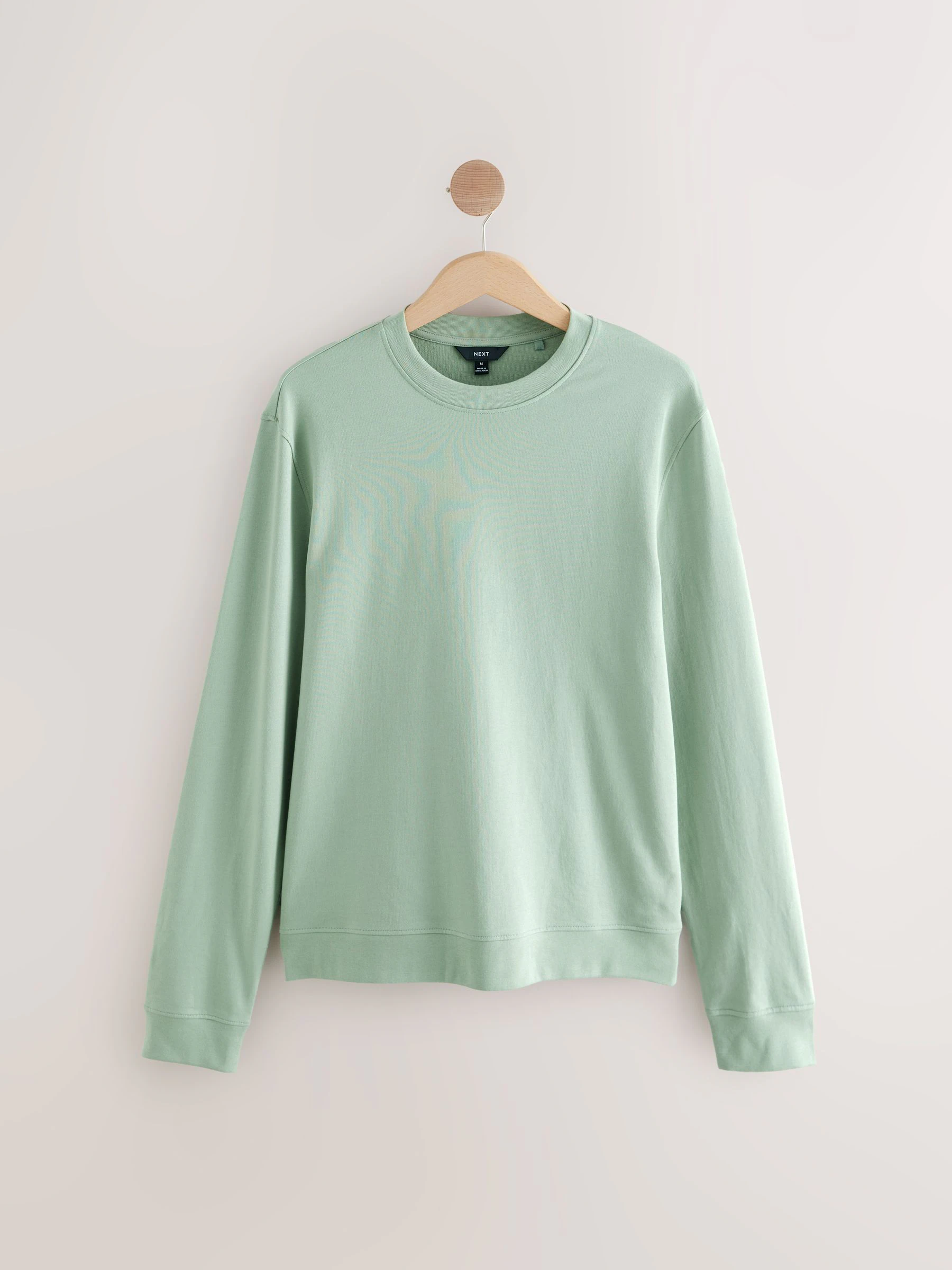 Grijs-groen - Dun sweatshirt met ronde hals