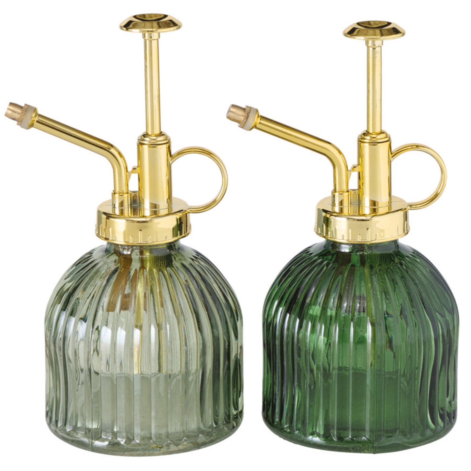 Sprühflasche - grün - sortiert - Glas