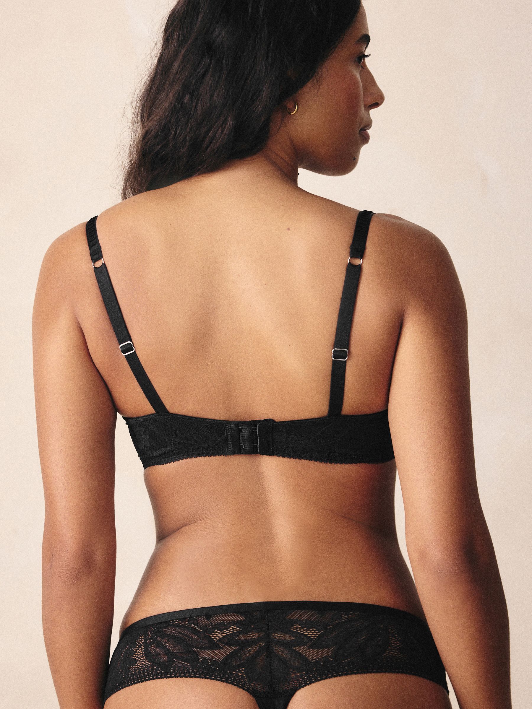 Zwart - A-E Light Pad Lace Bra