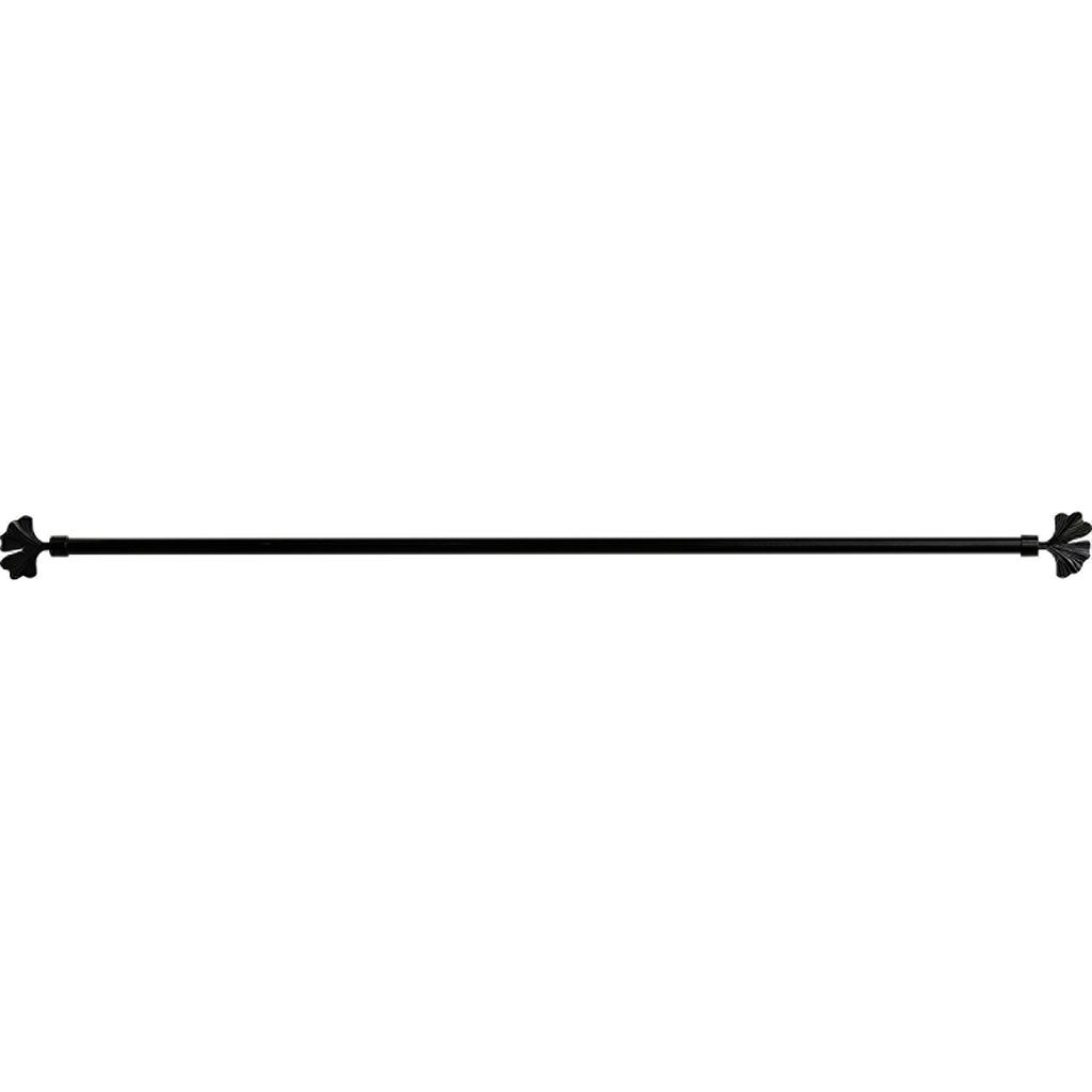 Kit tringle extensible 120-210cm NIKO noir laqué D 16-19mm
