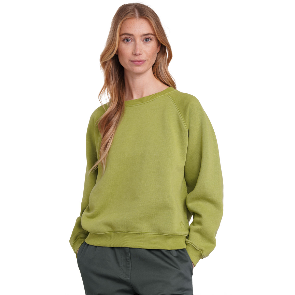 Jonas Nielsen Damen Sweatshirt mit Bio-Baumwolle hellgrün