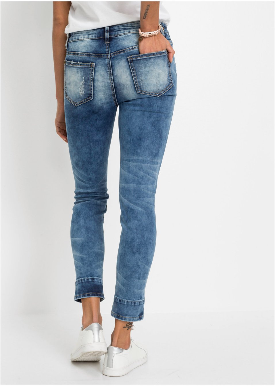 Jean Skinny avec détail drapeau