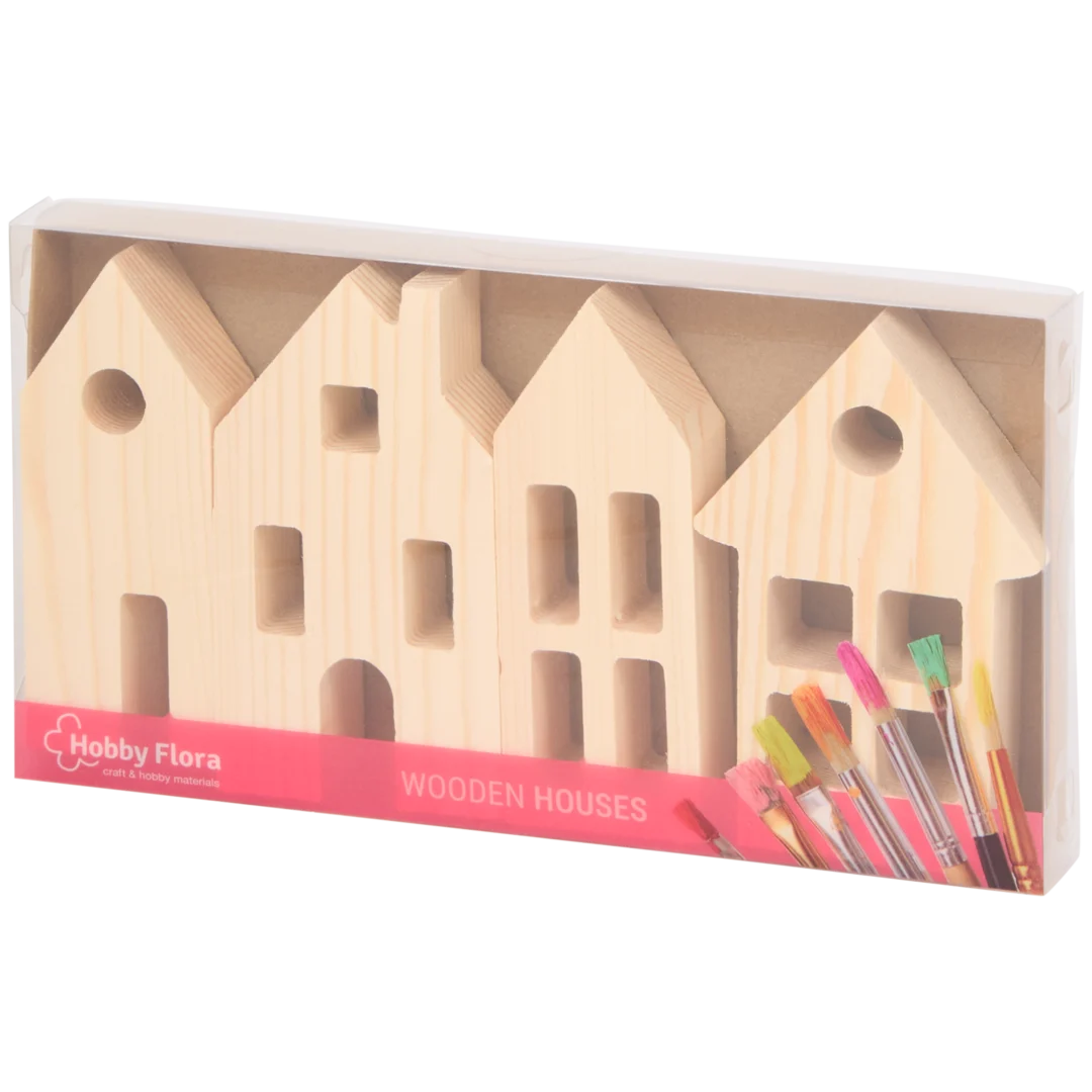 Maisons en bois à décorer Hobby Flora