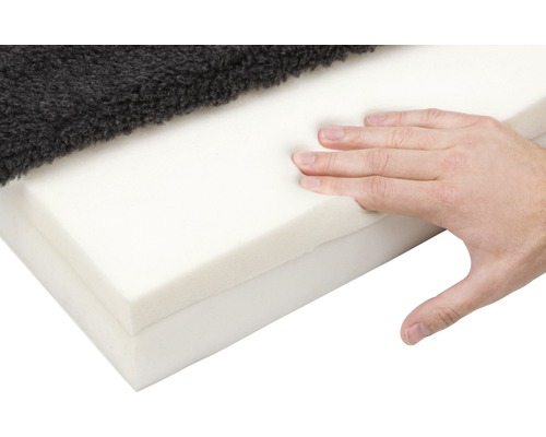 Traagschuimmatras 75x115 cm beige-antraciet