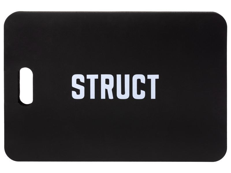 STRUCT Kniekissen Schwarz, 56 x 38 x 3.8 cm Kniematte für Arbeiten im Garten oder der Werkstatt