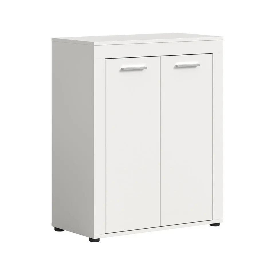 Hioshop Jam schoenenkast 2 deuren wit