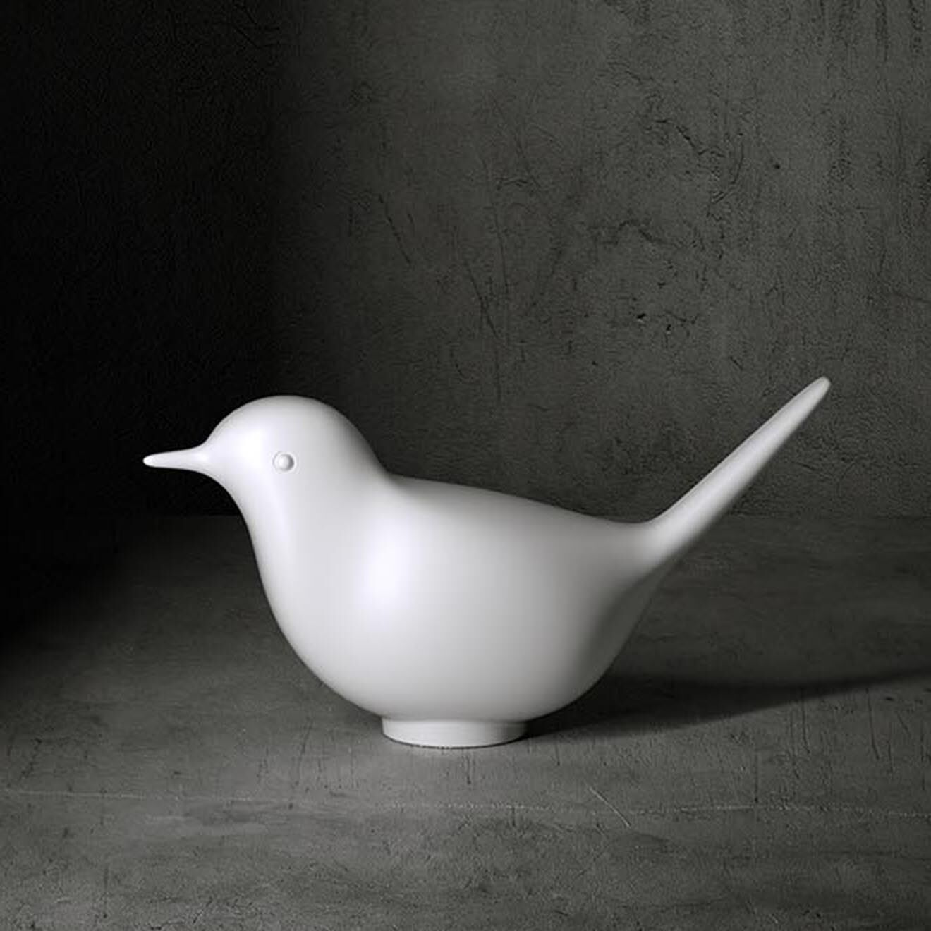Serralunga Oiseau décoratif Design par Eero Aarnio blanc - 130x52.5x37.5 cm