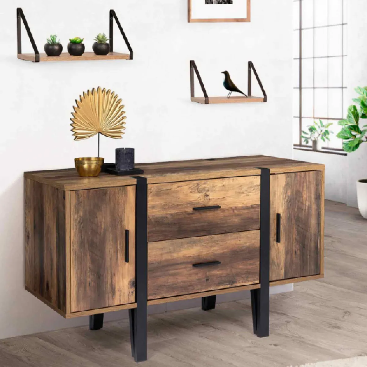 Idmarket Buffet AUSTRIA 105 cm - Pied épingle