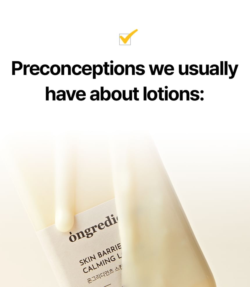 ingrediënten - Huidbarrière Kalmerende Lotion Sachet Set