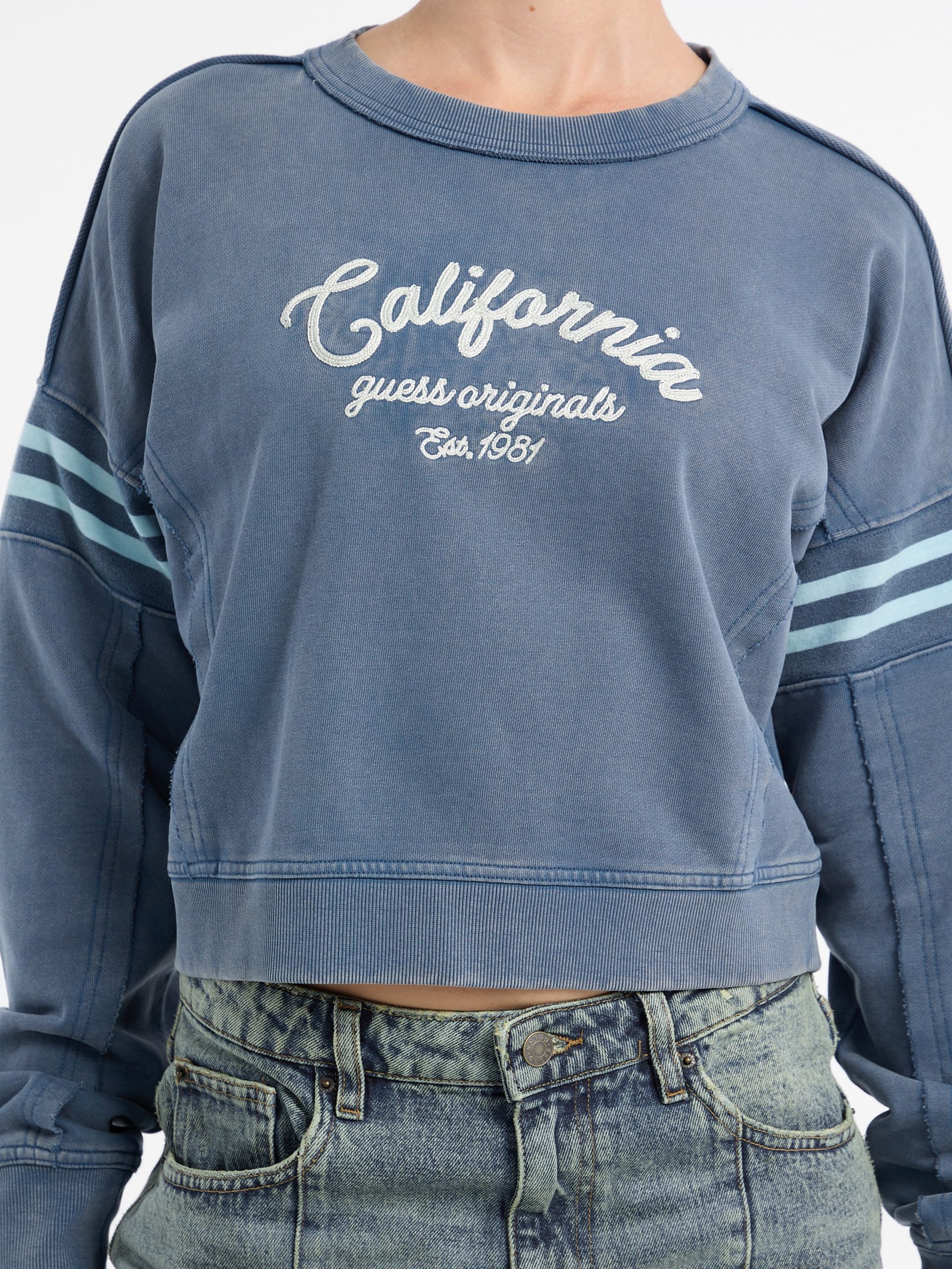 Moletom cropped GUESS Originals