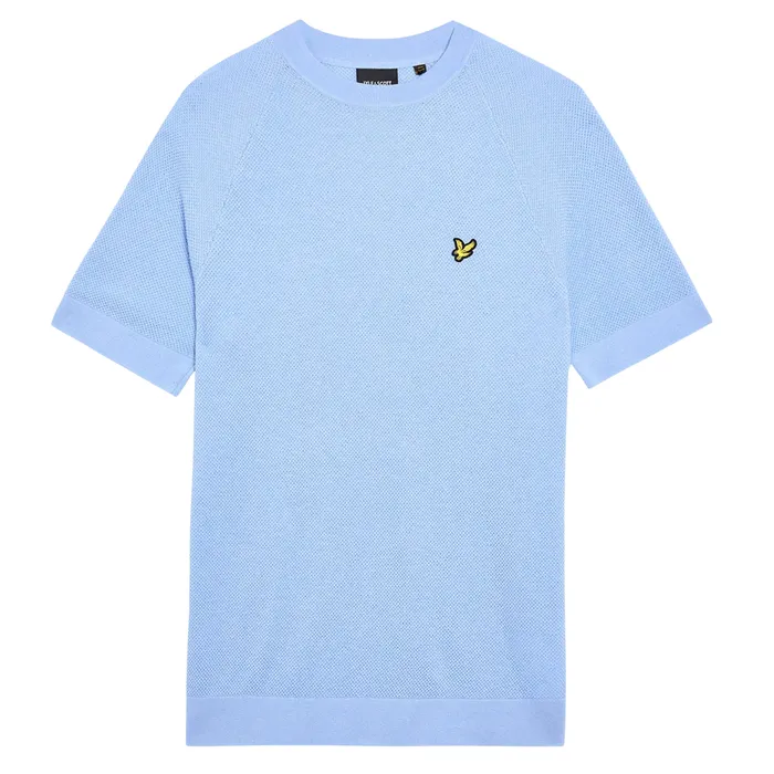 Lyle & Scott Linen Blend Knitted T-shirt Heren