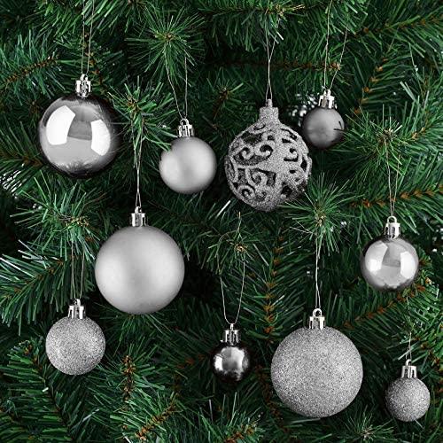 (100er Set) Christbaum Schmuck Weihnachtskugeln Deko Ornamente - Violett