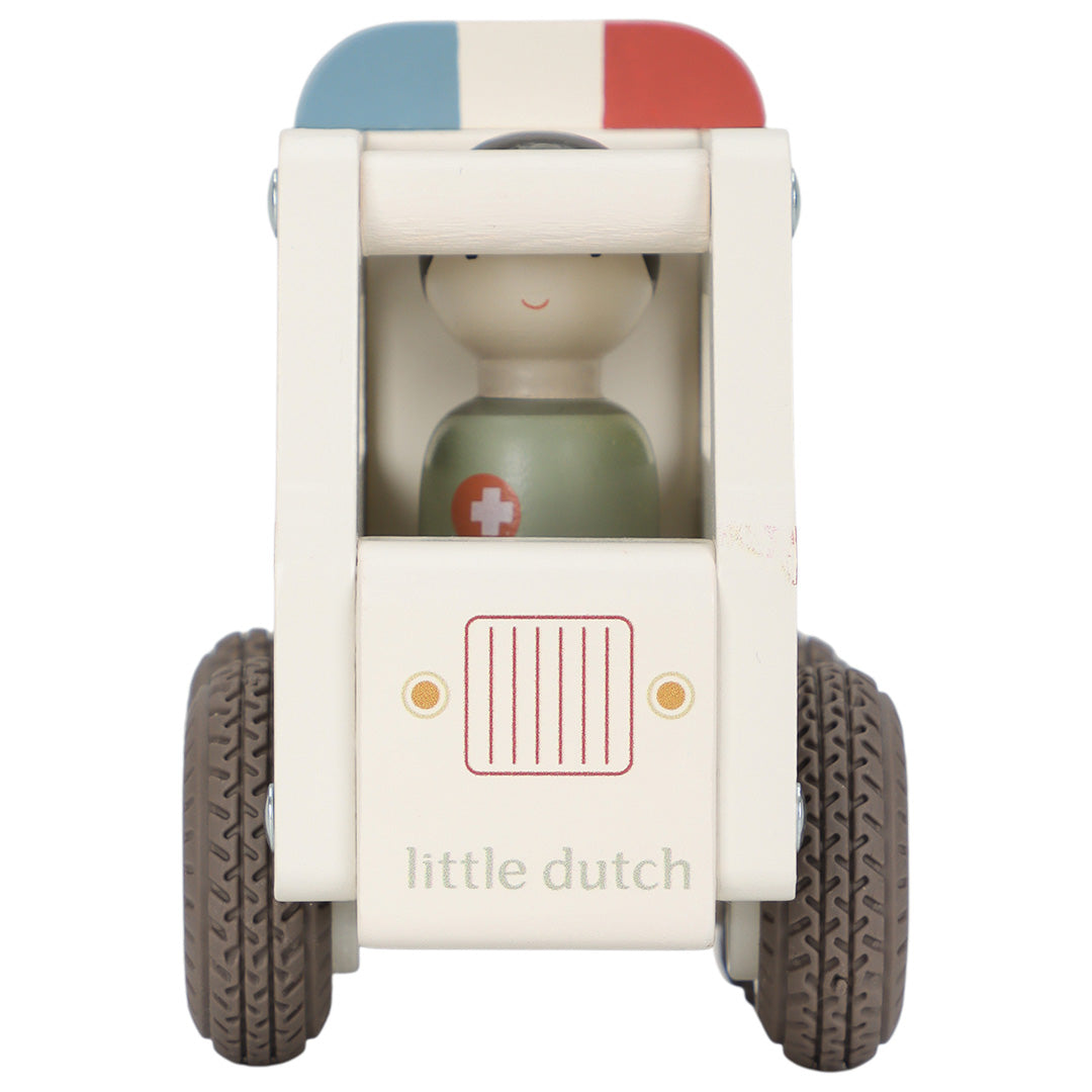 little dutch ambulance met verpleegkundige