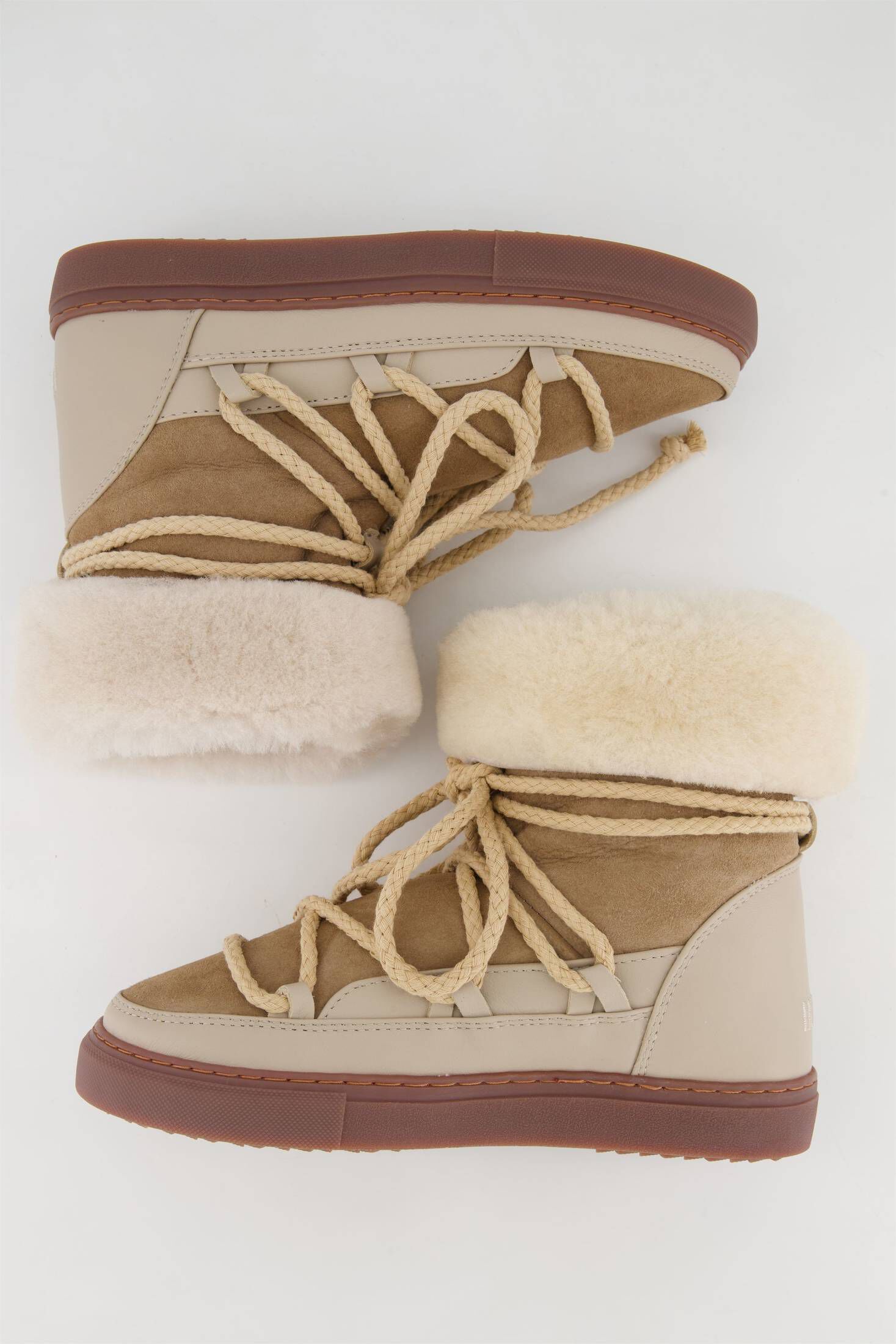 INUIKII| Damen Boots CLASSIC HIGH aus Leder und Lammfell