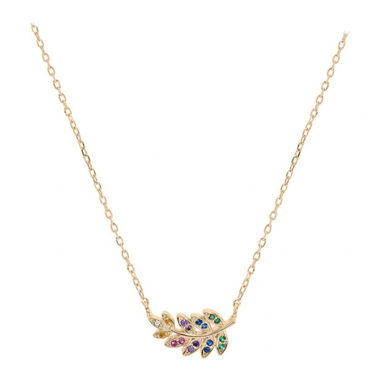 Collier Feuille - Plaqué or