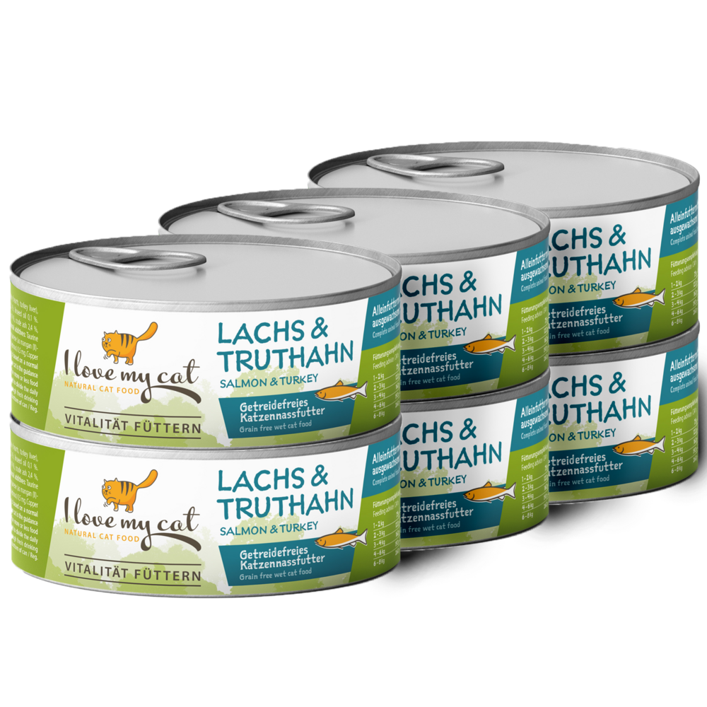 Set nourriture humide au saumon et à la dinde pour les chats ayant des problèmes de poids