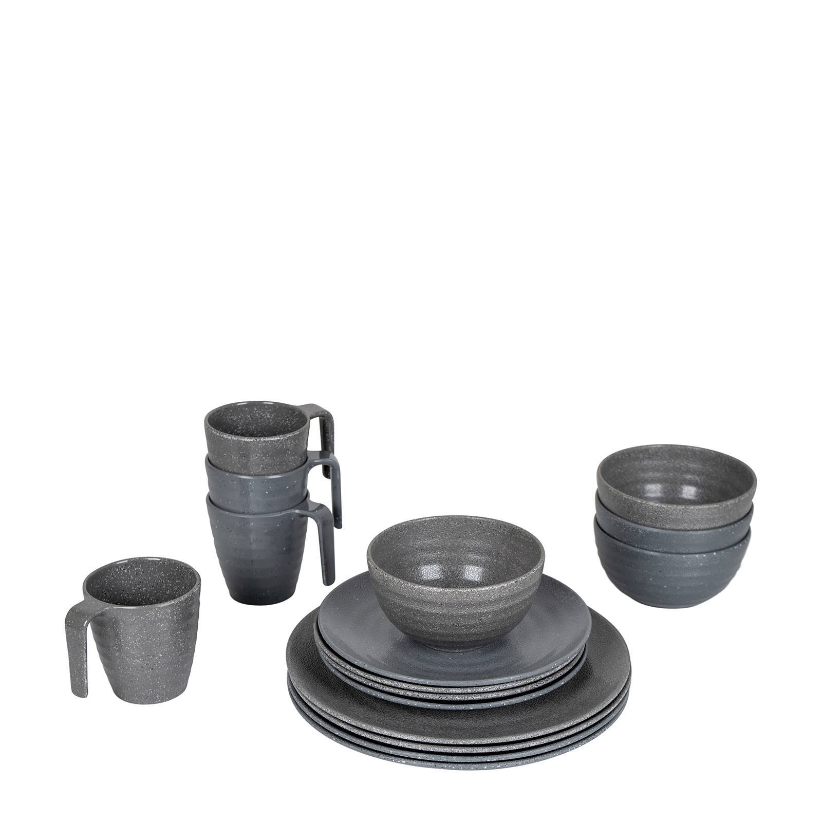 Bo-Camp servies Stone (16-delig)