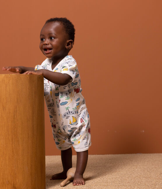 Lot de 2 combinaisons courtes explorateurs en coton bébé