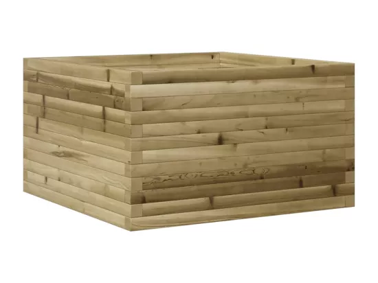 Jardinière bac lit surélevé bois marron 80 x 80 x 45.5 cm 02_0037910