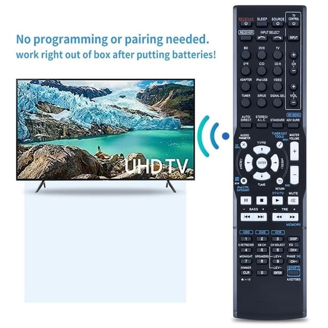 Fjernbetjening Udskiftning til AXD7583 til Pioneer AV-receiver stereo system