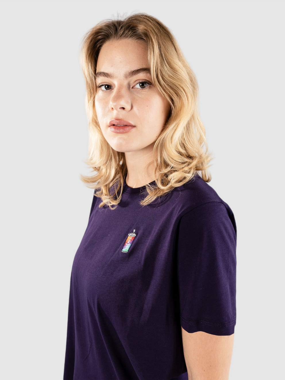 Iriedaily Can Spray T-Shirt midnight plum