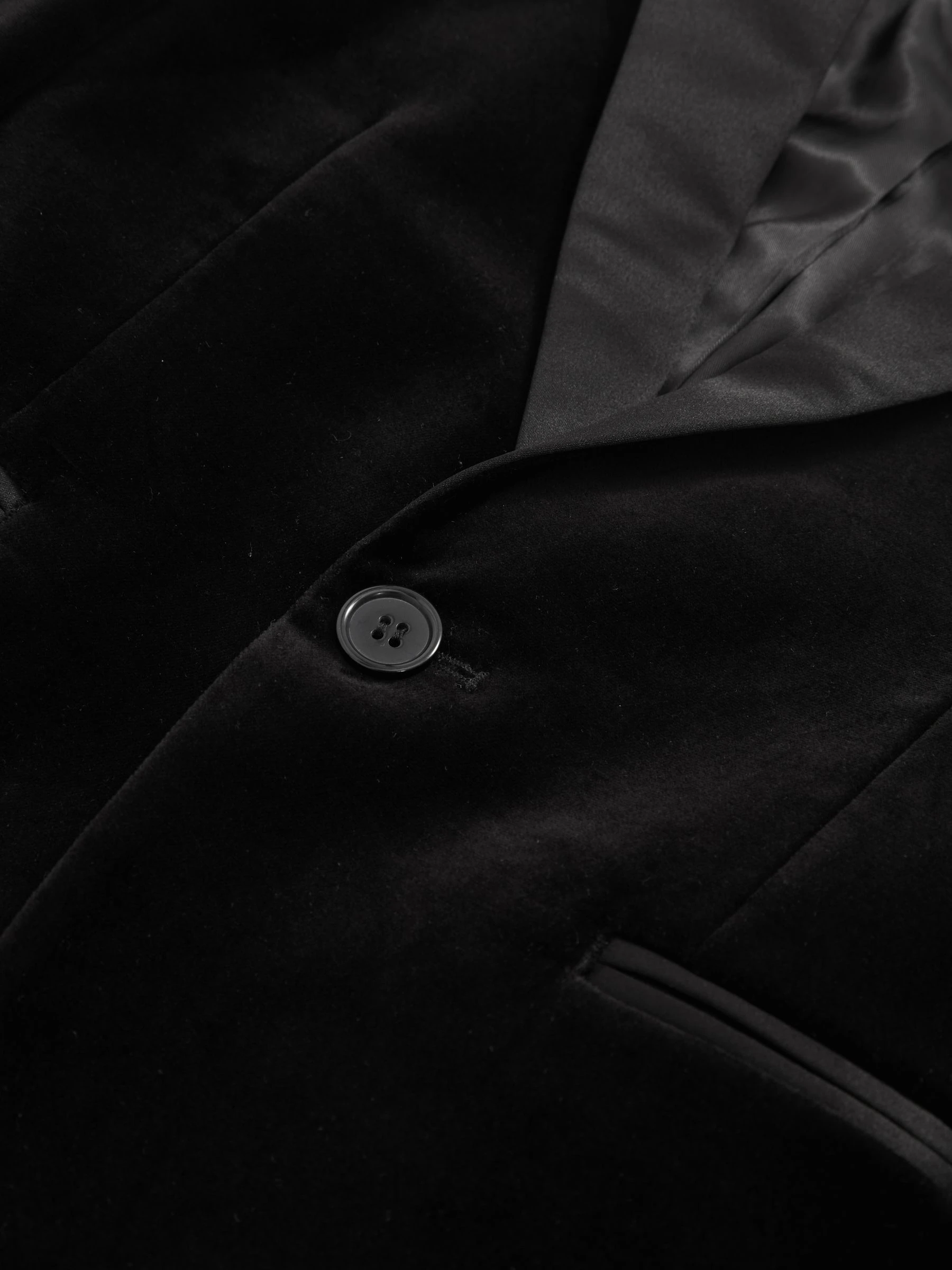 Reiss Ace Single-Breasted Velvet Blazer