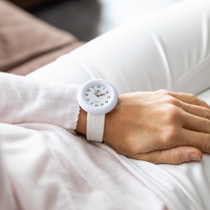 Montre Femme M. JOHN bracelet Silicone Blanc