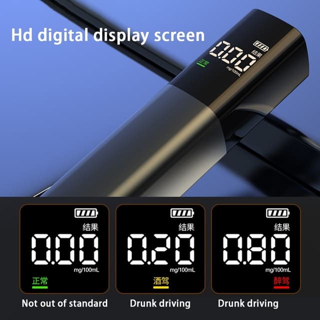 Alkometer alkoholtester Digital Display Bærbar alkometer