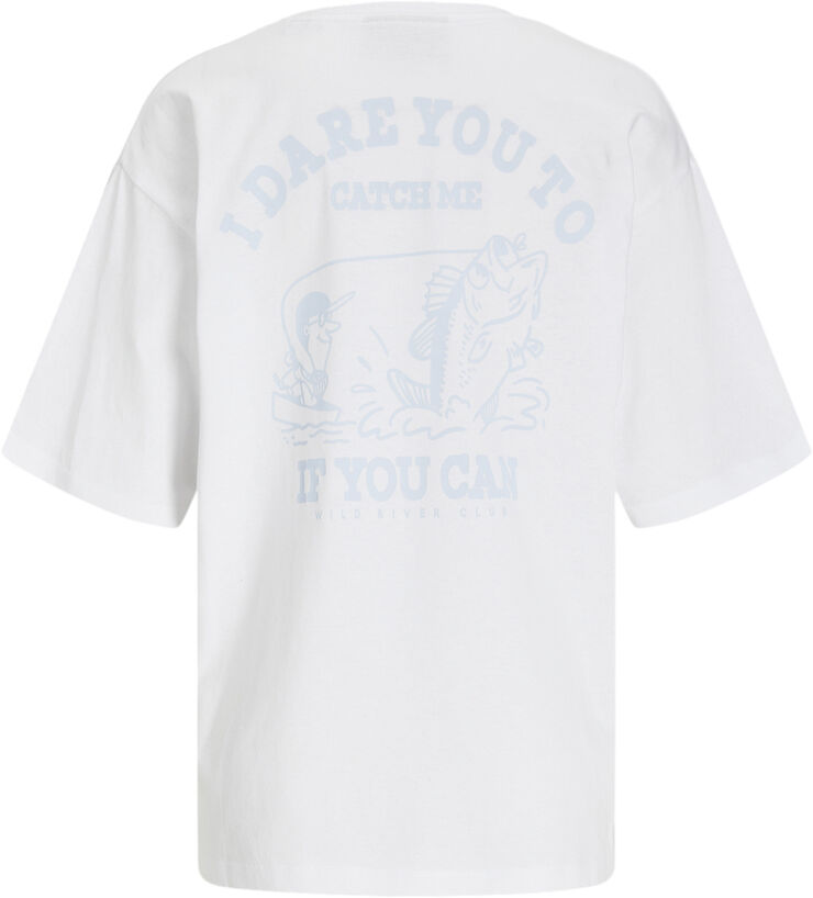 JJXX JXMILLOW LOOSE SS TEE JRS FT24 Bright white/i dare you to