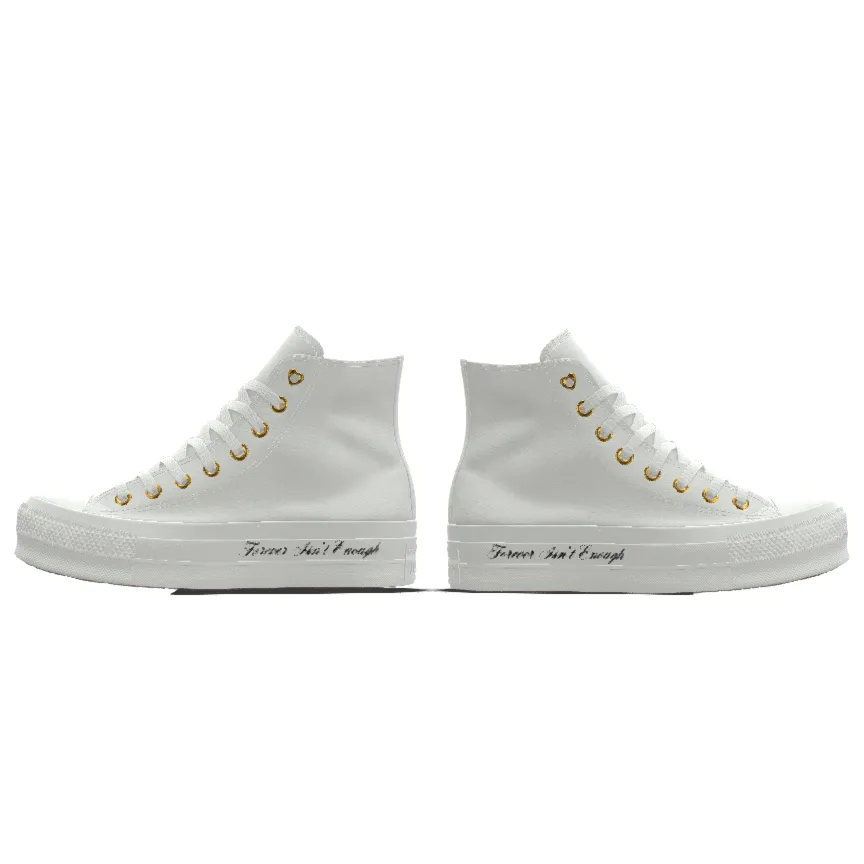 Custom Chuck Taylor All Star Lift Platform Premium Wedding By You